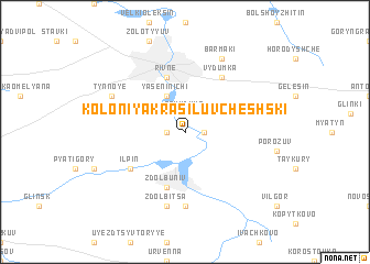 map of Koloniya Krasiluv Cheshski