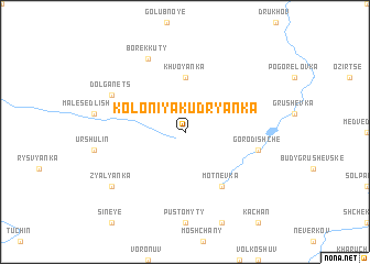 map of Koloniya Kudryanka