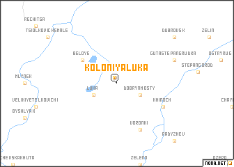 map of Koloniya Luka