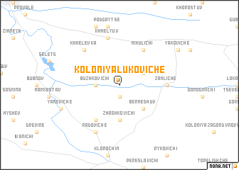 map of Koloniya Lukoviche