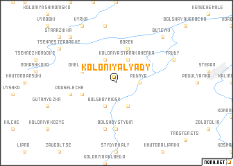map of Koloniya Lyady
