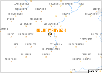 map of Koloniya Mydzk