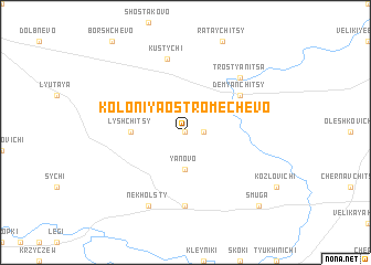 map of Koloniya Ostromechevo