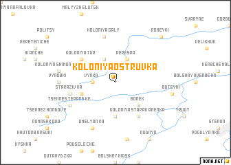 map of Koloniya Ostruvka