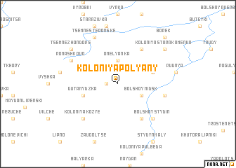 map of Koloniya Polyany