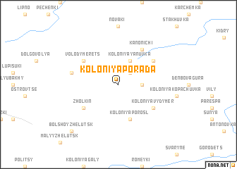 map of Koloniya Porada