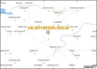 map of Koloniya Porplishche