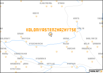 map of Koloniya Stenzhazhytse