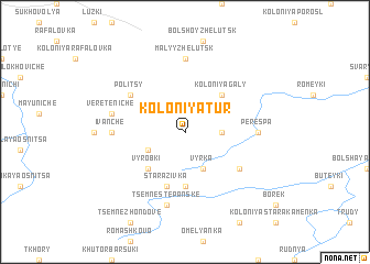 map of Koloniya Tur