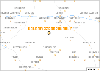 map of Koloniya Zagoruv Novy