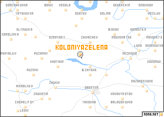 map of Koloniya Zelëna