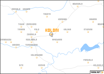 map of Koloni