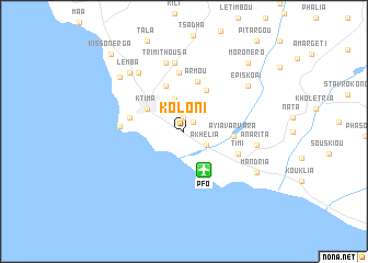 map of Koloni