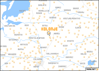 map of Kolonjë