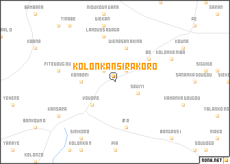 map of Kolonkan Sirakoro