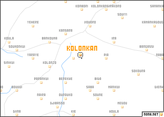 map of Kolonkan