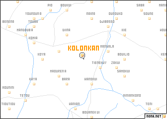 map of Kolonkan