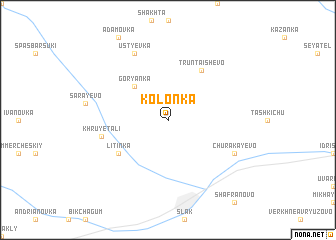 map of Kolonka