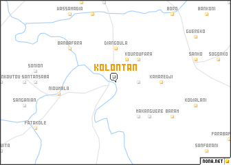 map of Kolontan