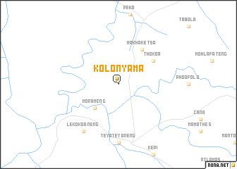 map of Kolonyama
