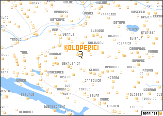 map of Koloperići