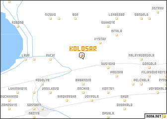 map of Kolosar\