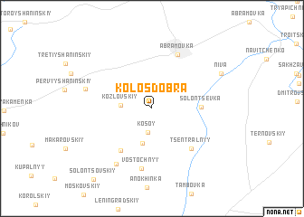 map of Kolos Dobra