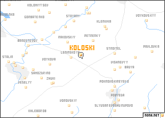 map of Koloski