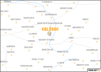 map of Kolosok