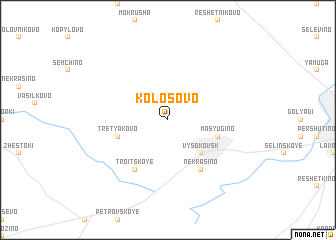 map of Kolosovo