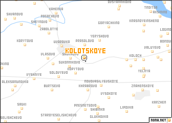 map of Kolotskoye