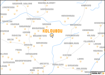 map of Koloubou