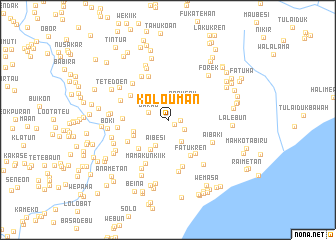 map of Kolouman