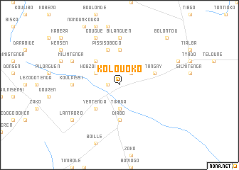 map of Kolouoko