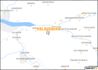 map of Kolousovka