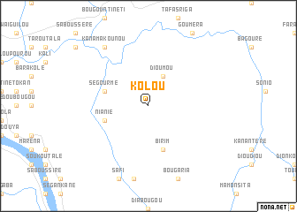 map of Kolou