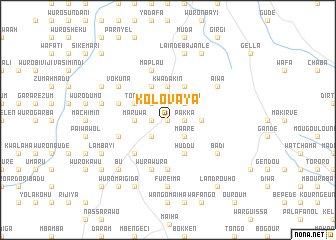 map of Kolovaya