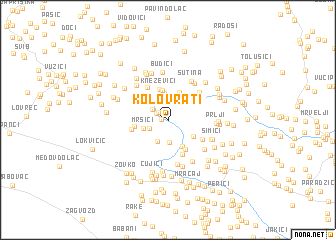 map of Kolovrati