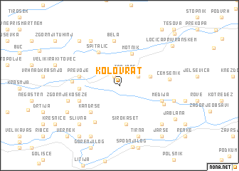 map of Kolovrat