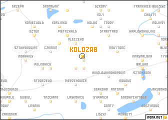 map of Kołoząb