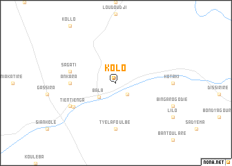 map of Kolo