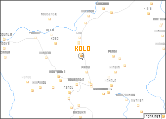 map of Kolo