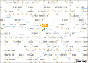 map of Koło