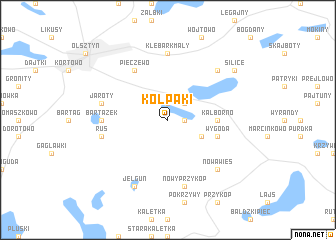 map of Kołpaki