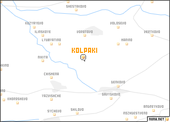 map of Kolpaki