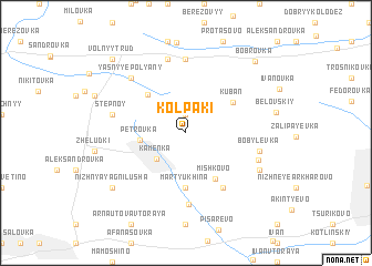 map of Kolpaki