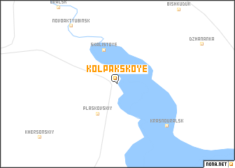 map of Kolpakskoye