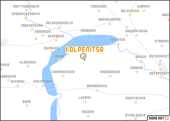 map of Kolpenitsa