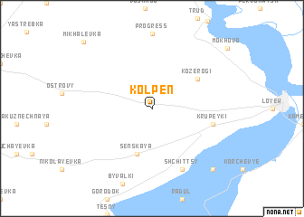 map of Kolpenʼ