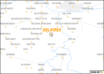 map of Kołpinek